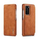 For Huawei P40 Pro LC.IMEEKE Hon Ancient Series Horizontal Flip Leather Case with Holder & Card Slot(Brown) - 1