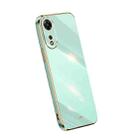 For OPPO A1 Pro 5G XINLI Straight Edge 6D Electroplate TPU Phone Case(Mint Green) - 1