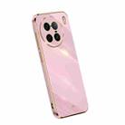 For vivo X90 Pro+ XINLI Straight Edge 6D Electroplate TPU Phone Case(Cherry Purple) - 1