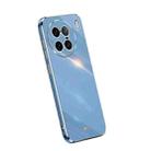 For vivo X90 Pro+ XINLI Straight Edge 6D Electroplate TPU Phone Case(Celestial Blue) - 1