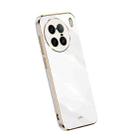 For vivo X90 Pro+ XINLI Straight Edge 6D Electroplate TPU Phone Case(White) - 1