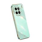 For vivo X90 Pro+ XINLI Straight Edge 6D Electroplate TPU Phone Case(Mint Green) - 1