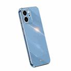 For Honor 80 SE 5G XINLI Straight Edge 6D Electroplate TPU Phone Case(Celestial Blue) - 1