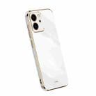 For Honor 80 SE 5G XINLI Straight Edge 6D Electroplate TPU Phone Case(White) - 1