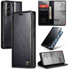 For Samsung Galaxy S23 5G CaseMe 003 Crazy Horse Texture Leather Phone Case(Black) - 1