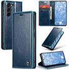 For Samsung Galaxy S23 5G CaseMe 003 Crazy Horse Texture Leather Phone Case(Blue) - 1