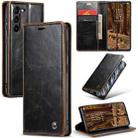 For Samsung Galaxy S23+ 5G CaseMe 003 Crazy Horse Texture Leather Phone Case(Coffee) - 1