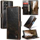 For Samsung Galaxy S23 Ultra 5G CaseMe 003 Crazy Horse Texture Leather Phone Case(Coffee) - 1