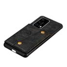For Huawei P40 Pro+ PU + TPU Shockproof Magnetic Protective Case with Card Slots(Black) - 4