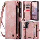 For Samsung Galaxy S23 5G CaseMe 008 Detachable Multifunctional Leather Phone Case(Pink) - 1