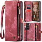 For Samsung Galaxy S23+ 5G CaseMe 008 Detachable Multifunctional Leather Phone Case(Red) - 1