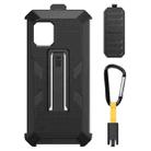 For Ulefone Power Armor X11 Pro Ulefone Back Clip Phone Case with Carabiner(Black) - 1