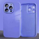 For iPhone 14 Plus 9D Tempered Glass Phone Case(Purple) - 1