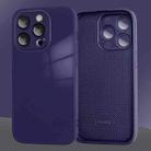 For iPhone 13 Pro 9D Tempered Glass Phone Case(Dark Purple) - 1