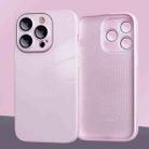 For iPhone 13 9D Tempered Glass Phone Case(Pink) - 1