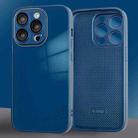For iPhone 12 Pro 9D Tempered Glass Phone Case(Navy Blue) - 1