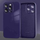 For iPhone 12 Pro 9D Tempered Glass Phone Case(Dark Purple) - 1