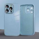For iPhone 11 Pro Max 9D Tempered Glass Phone Case(Sierra Blue) - 1