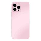 For iPhone 14 AG Frosted Tempered Glass Phone Case(Pink) - 1