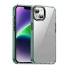 For iPhone 14 iPAKY MG Series Transparent PC Phone Case(Transparent Green) - 1