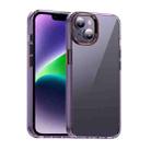 For iPhone 14 iPAKY MG Series Transparent PC Phone Case(Transparent Purple) - 1