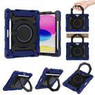 For iPad 10th Gen 10.9 2022 Armor Contrast Color Silicone + PC Tablet Case(Navy Blue) - 1