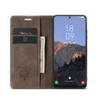For Samsung Galaxy S23+ 5G CaseMe 013 Multifunctional Horizontal Flip Leather Phone Case(Coffee) - 3