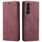 For Samsung Galaxy S23+ 5G CaseMe 013 Multifunctional Horizontal Flip Leather Phone Case(Wine Red) - 2