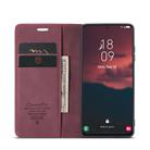 For Samsung Galaxy S23+ 5G CaseMe 013 Multifunctional Horizontal Flip Leather Phone Case(Wine Red) - 3