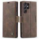 For Samsung Galaxy S23 Ultra 5G CaseMe 013 Multifunctional Horizontal Flip Leather Phone Case(Coffee) - 2