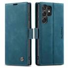 For Samsung Galaxy S23 Ultra 5G CaseMe 013 Multifunctional Horizontal Flip Leather Phone Case(Blue) - 2