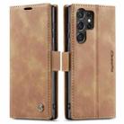 For Samsung Galaxy S23 Ultra 5G CaseMe 013 Multifunctional Horizontal Flip Leather Phone Case(Brown) - 2