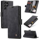 For Samsung Galaxy S23 Ultra 5G CaseMe 013 Multifunctional Horizontal Flip Leather Phone Case(Black) - 1