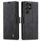 For Samsung Galaxy S23 Ultra 5G CaseMe 013 Multifunctional Horizontal Flip Leather Phone Case(Black) - 2