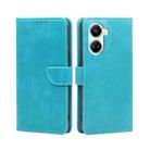 For Huawei nova 10 SE Calf Texture Buckle Flip Leather Phone Case(Light Blue) - 1