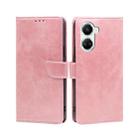 For Huawei nova 10 SE Calf Texture Buckle Flip Leather Phone Case(Rose Gold) - 1