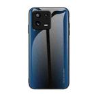 For Xiaomi 13 Pro Texture Gradient Glass TPU Phone Case(Blue) - 1