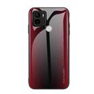For Xiaomi Redmi A1+ Texture Gradient Glass TPU Phone Case(Red) - 1