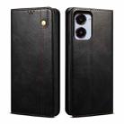 For Realme 10 4G Oil Wax Crazy Horse Texture Leather Phone Case(Black) - 1
