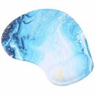 Wrist Rest Mouse Pad(Marble Blue Gold) - 1