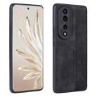 For Honor 80 Pro AZNS 3D Embossed Skin Feel Phone Case(Black) - 1