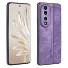 For Honor 80 Pro AZNS 3D Embossed Skin Feel Phone Case(Purple) - 1