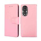 For Honor 80 Crystal Texture Leather Phone Case(Pink) - 1