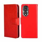 For Honor 80 Crystal Texture Leather Phone Case(Red) - 1