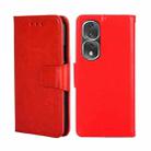For Honor 80 Pro Crystal Texture Leather Phone Case(Red) - 1