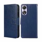 For OPPO A58 5G Crystal Texture Leather Phone Case(Royal Blue) - 1