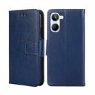 For Realme 10 4G Crystal Texture Leather Phone Case(Royal Blue) - 1