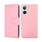 For Realme 10 4G Crystal Texture Leather Phone Case(Pink) - 1
