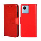 For Realme C30s Crystal Texture Leather Phone Case(Red) - 1