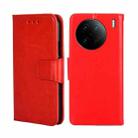 For vivo X90 Pro+ Crystal Texture Leather Phone Case(Red) - 1